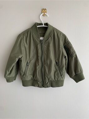 Baby | Gap Flight/Bomber Jacket Khaki Green | 18-24M